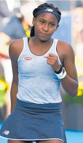  ?? Photo / Photosport ?? Coco Gauff’s world ranking rose more than 800 places last year.