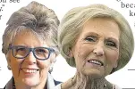  ??  ?? TV QUEENS Prue and Mary Berry