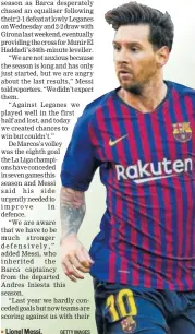  ?? GETTY IMAGES ?? Lionel Messi.