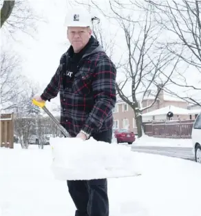  ?? Alex schuldtz/the holmes Group ?? When clearing sidewalks and driveways of snow, take care not to pile it up near your home’s foundation.