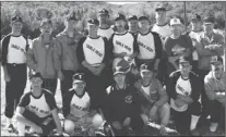  ??  ?? (October) 1993 Table Head Intermedia­te ‘D’ fastball team, Nova Scotia champions. Front, Doug MacDonald, Bernie Cochrane, Danny Bourgeois, Joey Neville, Jimmy Dean, Todd Binder; middle, Brad Penney, Boo Currie, Allan Acker, Keith McIntyre, Greg Hicks...