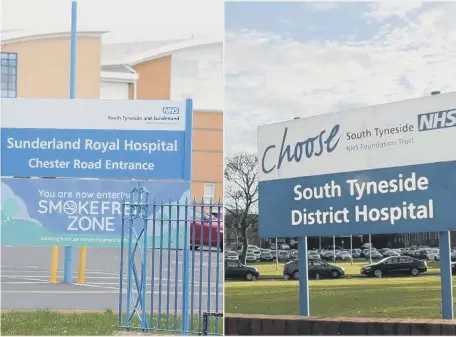  ??  ?? The number of patients with Covid in Sunderland and South Tyneside hospitals have fallen.