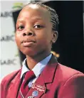  ?? Picture: Alaister Russell ?? Mandisa Xaba from Ladysmith wants to go to UCT.