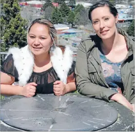  ??  ?? VOICES OF ANGELS: Tokoroa’s Brittany Teokotai and Abbie Leigh have sung their way to the semi finals of Homai te Pakipaki, a singing show on Maori Television.