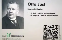 ?? Foto: Harald Lachmann ?? Persönlich­keit der Aschersleb­ener Stadtgesch­ichte: Otto Just