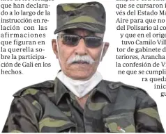  ??  ?? Brahim Gali, líder del Frente Polisario