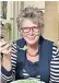  ??  ?? Eating for good health: chef, writer and broadcaste­r Prue Leith tucks into a herb risotto