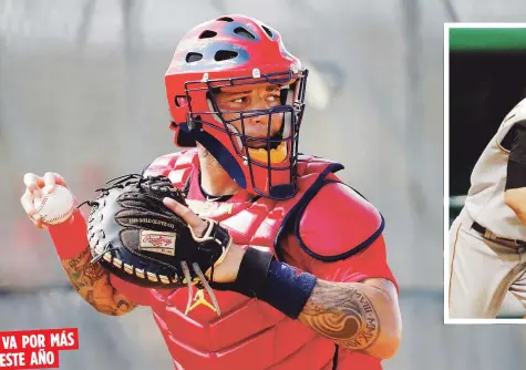  ?? Archivo ?? De mantenerse saludable esta temporada, el boricua Yadier Molina deberá superar a Jason Kendall (recuadro) en el listado de peloteros con más partidos jugados en la receptoría.