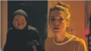  ?? Blumhouse ?? Jessica Rothe stars in “Happy Death Day,” in which her character is murdered by a masked attacker.