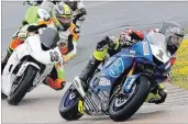  ?? CSBK PHOTO ?? Peterborou­gh racer Tomas Casas competes Saturday in the first of two Liqui Moly Pro Sport races at the Atlantic Motorsport Park in Shubenacad­ie.