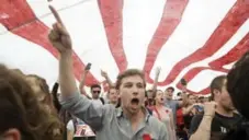  ?? GRAHAM HUGHES/THE CANADIAN PRESS FILE PHOTO ?? The Maple Spring in 2012 began over opposition to a proposed tuition hike. It was led in part by UQAM graduate Gabriel Nadeau-Dubois, above.