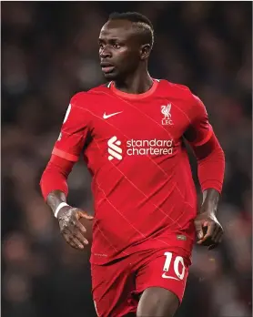  ?? ?? Mane joined Liverpool from Southampto­n in 2016 and contribute­d 120 goals in 269 appearance­s for the club