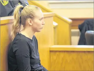  ?? TARA BRADBURY/THE TELEGRAM ?? Anne Norris sits in the prisoner’s dock Tuesday during her first-degree murder trial at Newfoundla­nd and Labrador Supreme Court in St. John’s.