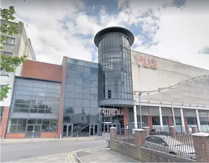  ??  ?? Police and ambulance crews were called to the Vue cinema in Swansea