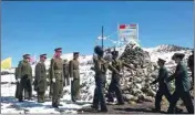  ??  ?? The border standoff between the armies of India and China erupted on May 5 last following a violent clash in the Pangong lake areas