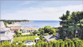  ?? Contribute­d photo ?? A view of Long Island Sound from a home on Sterling Drive in Westport.