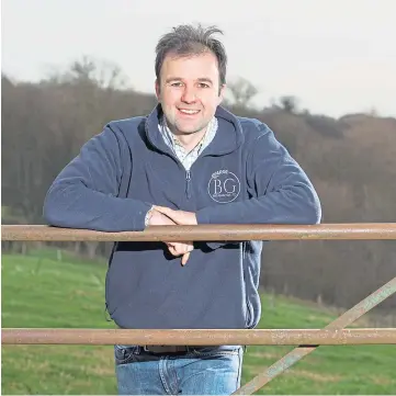  ??  ?? FIELD TRIAL: Niall Jeffrey reckons Dark Horse can help with forecastin­g harvest yield.