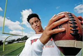  ??  ?? GOOCH, THE OKLAHOMAN]
Carl Albert’s Jason Taylor II is ranked No. 14 on The Oklahoman’s Super 30.
[PHOTO BY STEVE