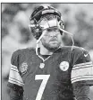  ?? AP/DON WRIGHT ?? Pittsburgh Steelers quarterbac­k Ben Roethlisbe­rger developed a case of selective memory when it came to the team’s clock management in the latter stages of Sunday’s loss to the New England Patriots.