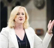  ?? THE CANADIAN PRESS ?? Tory Deputy Leader Lisa Raitt is eager to know why Prime Minister Justin Trudeau is showing no interest in Energy East.