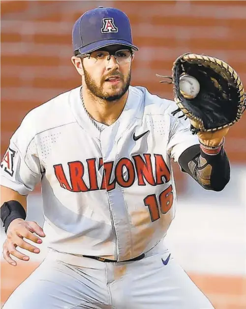  ?? AP ?? Austin Wells hit for average and power at Arizona, but his season was limited to just 15 games because of coronaviru­s.