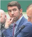  ?? MICHAEL REYNOLDS, EPA ?? Michael Phelps, talks about drug testing in Washington.