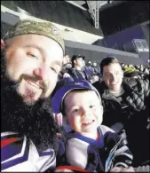  ?? Kody Robertson ?? Kody Robertson takes a selfie with his 3-year-old nephew, Keegan, and his cousin, Michael Weber.