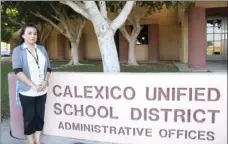  ?? ROLLER PHOTO ?? Brisa Huerta-Price, who oversees Expanded Learning programs for the Imperial County Office of Education was recently honored by State Superinten­dent of Public Instructio­n Tom Torlakson. WILLIAM