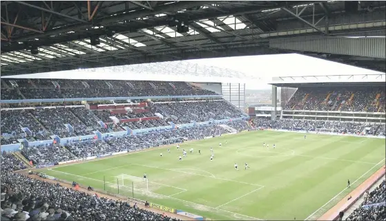  ?? Picture: SUPPLIED ?? VILLA PARK: The ground has a capacity of 43 000, and quite a few of those will be South African ex-pats taking the train up from London.