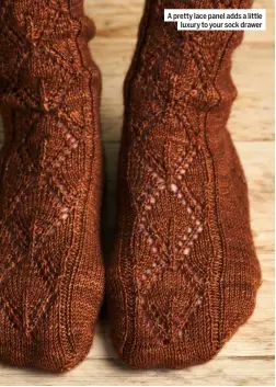  ?? ?? A pretty lace panel adds a little luxury to your sock drawer