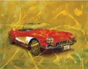  ??  ?? 10. Macey Lipman, Havana, Cuba Series #7 1956 Buick, acrylic on birchwood panel, 24 x 18" 11. Kate Kilpatrick-Miller, Living the Life, oil on canvas, 20 x 22" 12. Angela Trotta Thomas, Boyhood Friends, oil on wood panel, 12 x 24" 13. Terzian Galleries, Submerged in the Task, oil on canvas, 30 x 24", by Zachary Proctor.14. Kate Kilpatrick-Miller, Sting, oil on canvas, 24 x 30" 15. Macey Lipman, Havana, Cuba Series #5 1951 Pontiac, acrylic on birchwood panel, 24 x 18"16. Terzian Galleries, In a Box, oil on canvas, 42 x 42", by Zachary Proctor.14