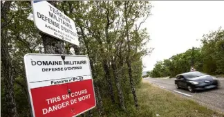  ?? (Photo Camille Dodet) ?? Le terrain militaire de Canjuers est interdit au public.