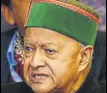  ??  ?? Virbhadra Singh