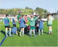  ?? Photos Benoît Joubert et Benjamin Chattey ?? À Hasparren, Sébastien Rouet est joueur mais aussi formateur après de la jeunesse du HAC.