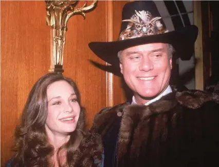  ?? Rasmussen file photo ?? Actress Mary CRosby, who played Kristin Shepherd, the sister of Sue Ellen, was the woman who shot J.R. Ewing, played by Larry Hagman. As many as 90 million viewers in the U.S. alone tuned to “Dallas,” Nov. 21, 1980, to find out who shot J.R. Ewing.