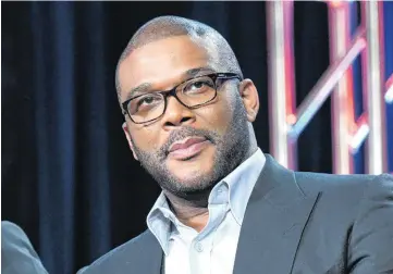  ??  ?? Tyler Perry participat­es in a panel for “The Passion” at the Fox Winter Television Critics Associatio­n meeting in Pasadena, Calif.