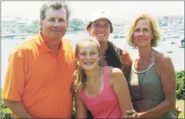  ?? Associated Press file photo ?? Dr. William Petit Jr., left, with his daughters Michaela, front, and Hayley, center rear, and his wife, Jennifer Hawke-Petit.