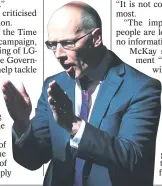  ??  ?? Education Secretary John Swinney says updated guidance may still be ‘working its way through the system’