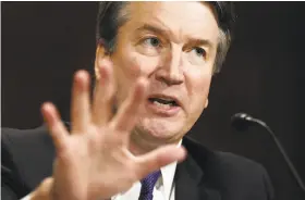  ?? Michael Reynolds / getty images ?? Kavanaugh adamantly denied Ford’s allegation and blamed Democrats for making the Supreme Court confirmati­on process into “a national disgrace.”