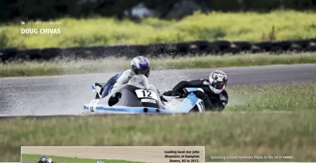  ??  ?? Splashing around Symmons Plains in the 2011 AHRRC.