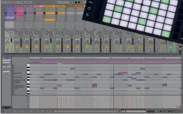  ??  ?? Ableton 10 and DAW Controller allows for improvisat­ion without stopping the music