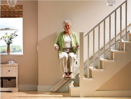  ?? ?? AFFORDABLE: With options to suit all budgets and homes, a stairlift may be the less stressful and costly choice
