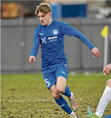  ?? ?? RISING STAR: Peterhead’s Alfie Stewart faces Spartans tonight in the play-offs.