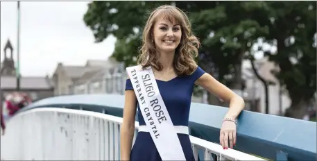  ??  ?? Julie Patterson is this year’s Sligo Rose and will be travelling to Tralee for the festival next month. Pic: Donal Hackett