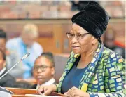  ?? /Freddy Mavunda ?? Hybrid house: Speaker of Parliament Thandi Modise has turned down an EFF request for parliament to be moved.