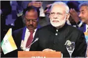  ?? PHOTO: PTI ?? Prime Minister Narendra Modi at the 15th Asean-India Summit in Manila on Tuesday. The BJP in New Delhi dismissed Congress’ allegation­s that ‘a huge scam was brewing’ in the procuremen­t of the Dassault Rafale fighter jets