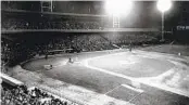  ?? AP ?? The first night game in major league history was played on this date in 1935 at Crosley Field.