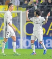  ?? REUTERS ?? Cristiano Ronaldo (left) and Gareth Bale scored for Real.