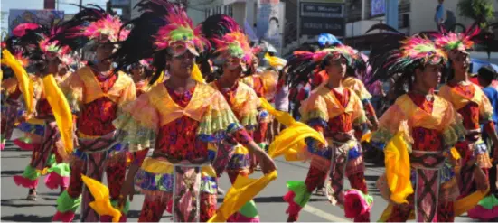  ??  ?? TAYTAY, Rizal celebrates the 45th Hamaka Festival, an annual event that highlights the municipali­ty’s wood and sash work and garment industries. Originally designed to give thanks for a bountiful harvest, it now attracts tourists with its colorful parades.