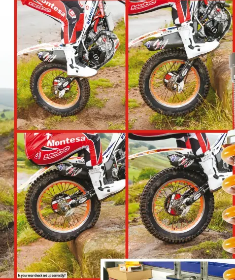  ??  ?? Is your rear shock set up correctly?